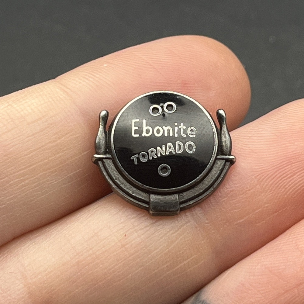 Ebonite Tornado Bowling Ball Lapel Hat Pin